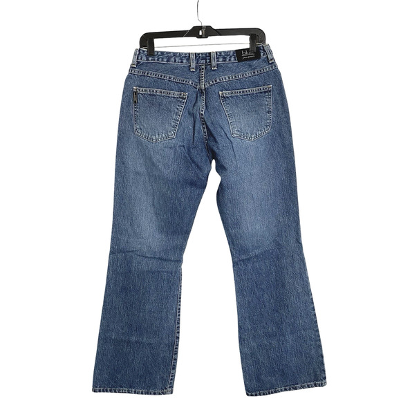 BKLE Buckle BKE Denim Jeans Womens 30 Mid Rise Button Fly Boot Medium Blue VTG - Picture 2 of 7